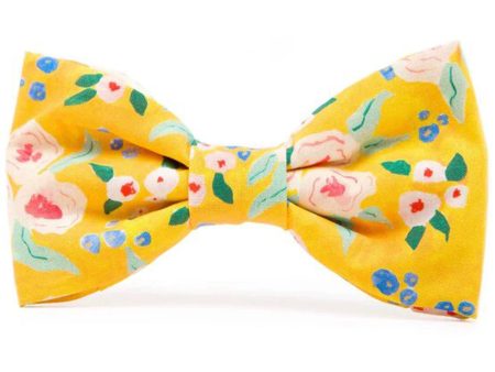 The Foggy Dog Sunny Days Yellow Dog Bowtie Sale