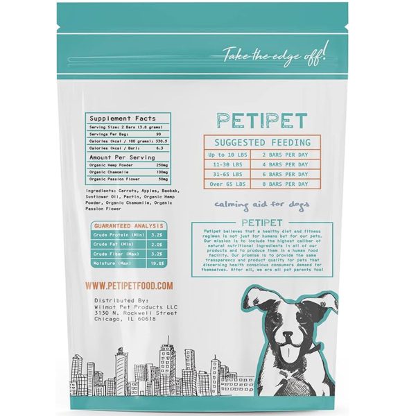 PETIPET Calming Bars with Hemp for Dogs - 8 oz Online