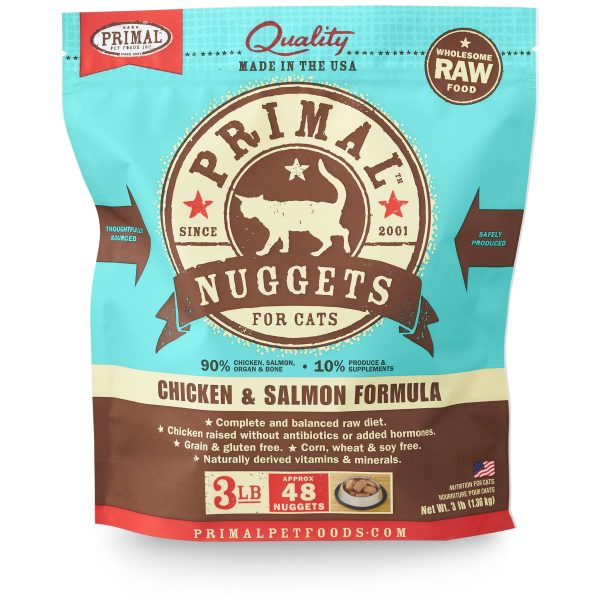 Primal Raw Cat Chicken & Salmon 3 lbs Hot on Sale