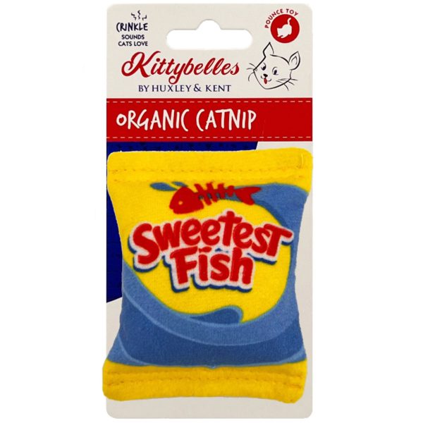 Kittybelles Sweetest Fish Cat Toy - Yellow For Cheap