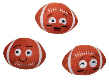 Fringe Mini Footballs Dog Toys - 3 Pack Sale