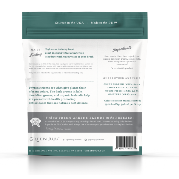 Bison Green Whole Food Bites Pack For Sale