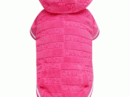 Canada Pooch Beach Bum Towel Hoodie for Dogs - Pink Online Hot Sale