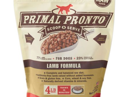 Primal Pronto Dog Lamb 4 lbs Discount