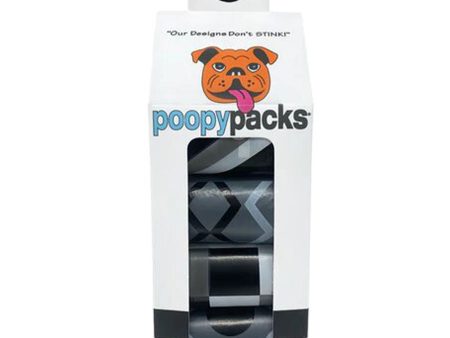 Metro Paws Poopy Pack 8 Rolls - Black Fashion