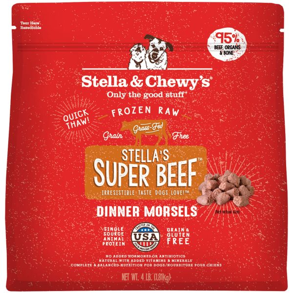 Stella & Chewy s Frozen Morsels Dog Beef 4 lbs For Cheap