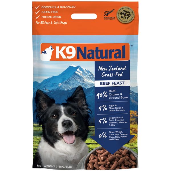 K9 Natural Freeze-Dried Beef Dog Food Fashion