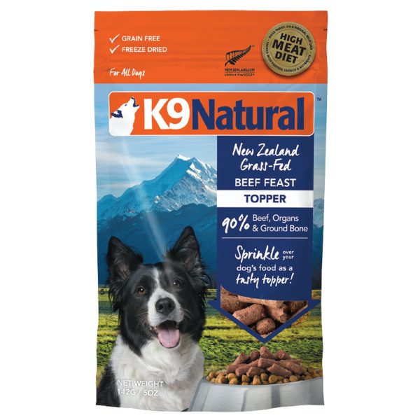 K9 Natural Freeze-Dried Raw Topper Beef Dog Food Supply