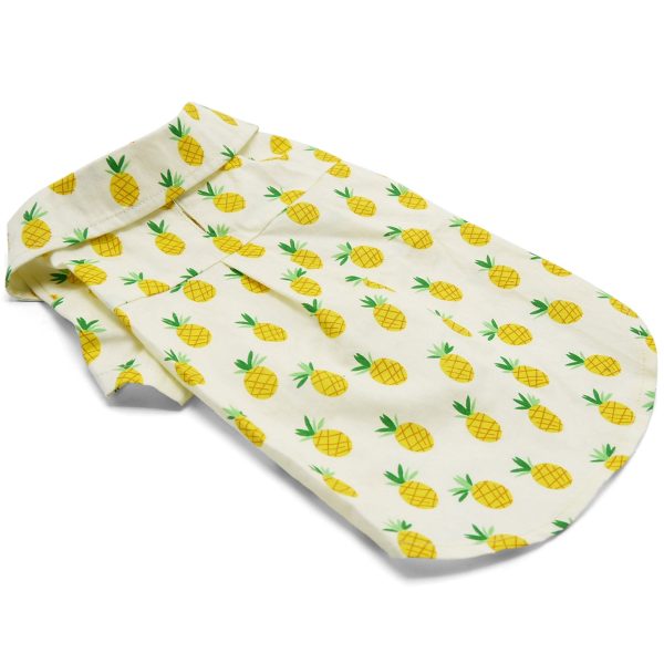 Dogo Pet Fashions Pineapple Shirt for Dogs - Yellow Fashion