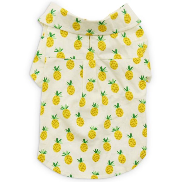 Dogo Pet Fashions Pineapple Shirt for Dogs - Yellow Fashion