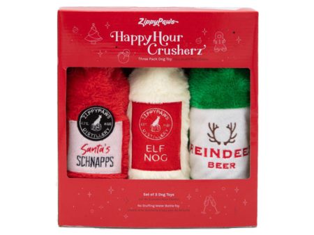 Zippy Paws Holiday Happy Hour Crusherz Dog Toy Sale