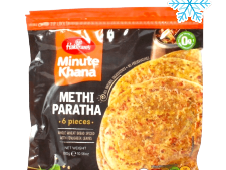 Haldiram s - 300g (Frozen) Minute Khana Methi Paratha 6 Pieces Hot on Sale