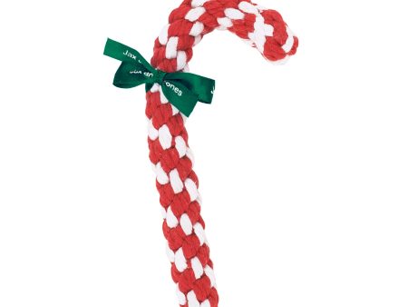 Jax & Bones Red & White Candy Cane Rope Dog Toy on Sale