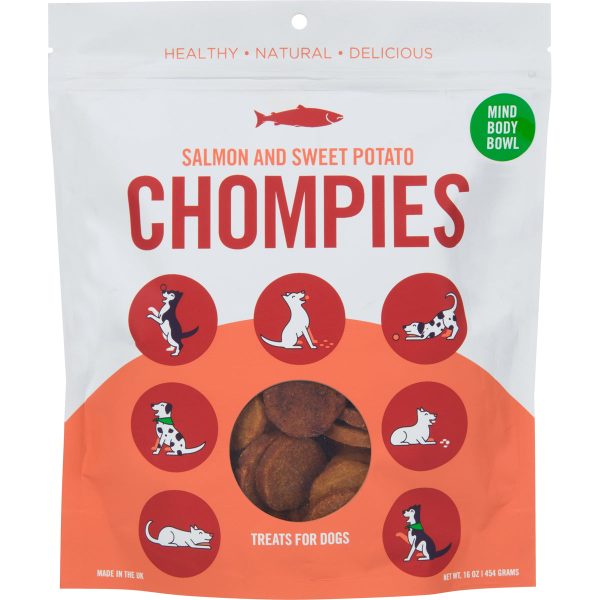 MIND BODY BOWL Salmon & Sweet Potato Chompies Dog Treats - 16oz Online