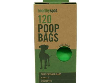 Healthy Spot Unscented Poop Bags - 8 Roll Pack For Sale