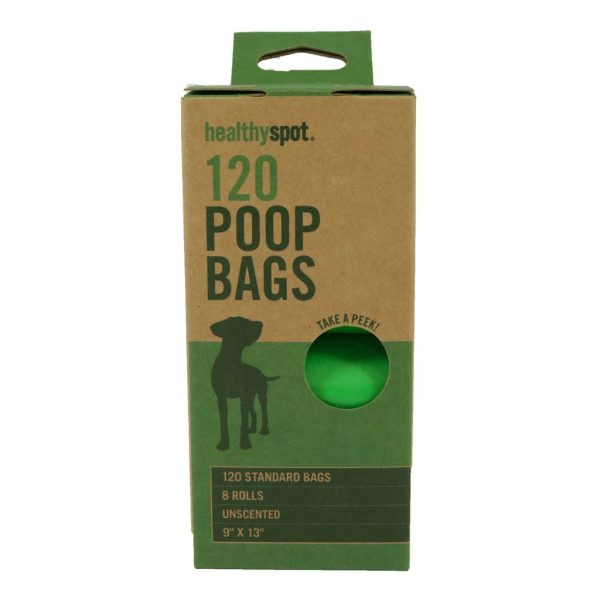 Healthy Spot Unscented Poop Bags - 8 Roll Pack For Sale