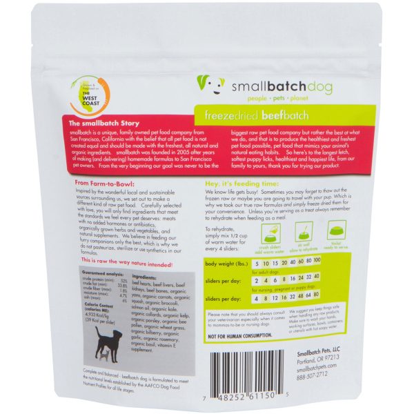 Smallbatch Freeze-Dried Beef Dog Food Sale