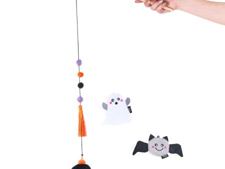 Zippy Claws Halloween Zippy Stick Ghost with Friends Cat Wand on Sale