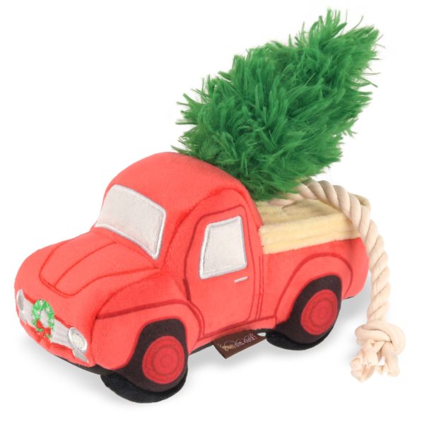 P.L.A.Y. Holiday Red Truck Dog Toy on Sale