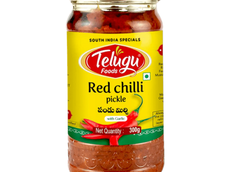 Telugu - 300g Red Chili Pickle without Garlic on Sale