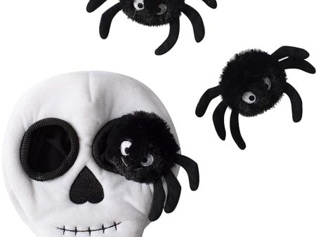 Fringe Skull with Spiders Burrow Dog Toy For Discount