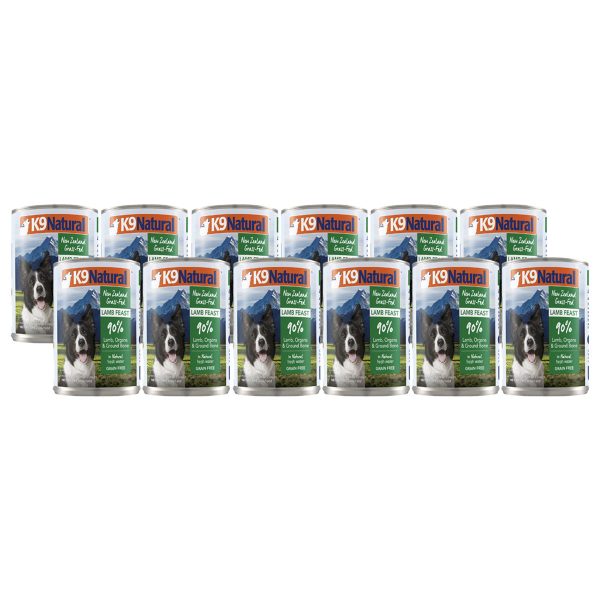 K9 Natural Canned Lamb Feast Dog Food 13 oz 12-Pack on Sale