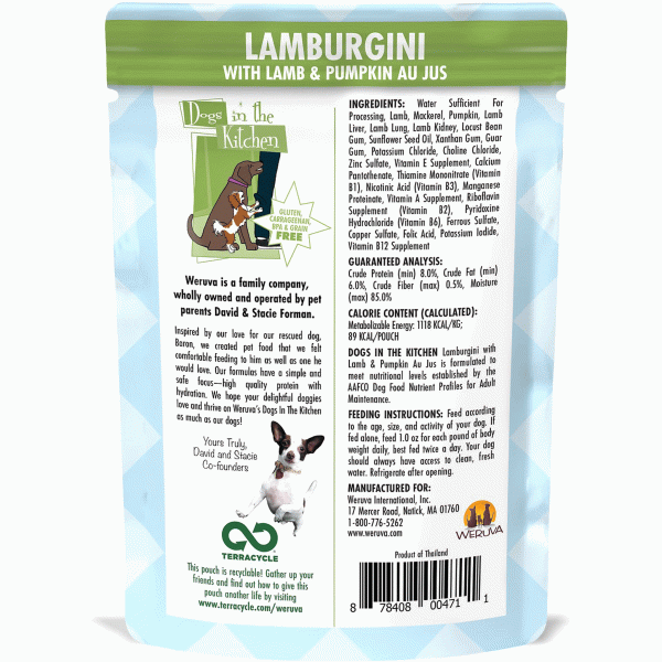 Weruva DITK Lamburgini Dog Pouch - 2.8 oz on Sale