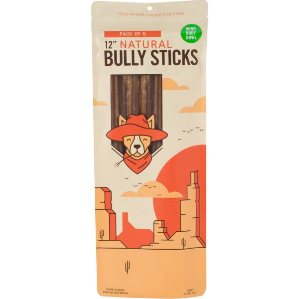 MIND BODY BOWL 12  Bully Stick (5 pack) Dog Treats Online Sale