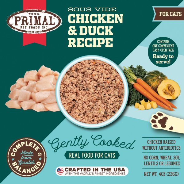 Primal Gently Cooked Cat Chicken 4 oz For Discount