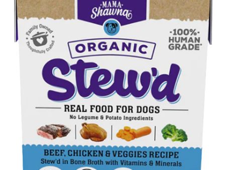 Mama Shawna Organic Stew d Dog Beef, Chicken, & Veggies 11 oz For Discount