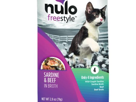 Nulo FreeStyle Meaty Toppers Sardine & Beef Cat Food Topper Supply