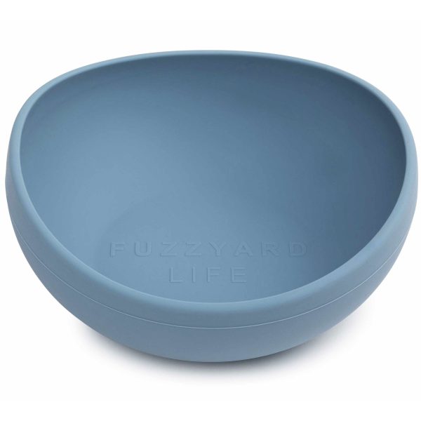 Fuzzyard Silicone Dog Bowl - Blue Supply