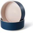 Fringe Minimal Stoneware Dog Bowl - Midnight Blue Hot on Sale