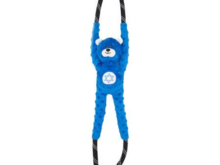 Zippy Paws Hanukkah RopeTugz Bear Blue Dog Toy Cheap