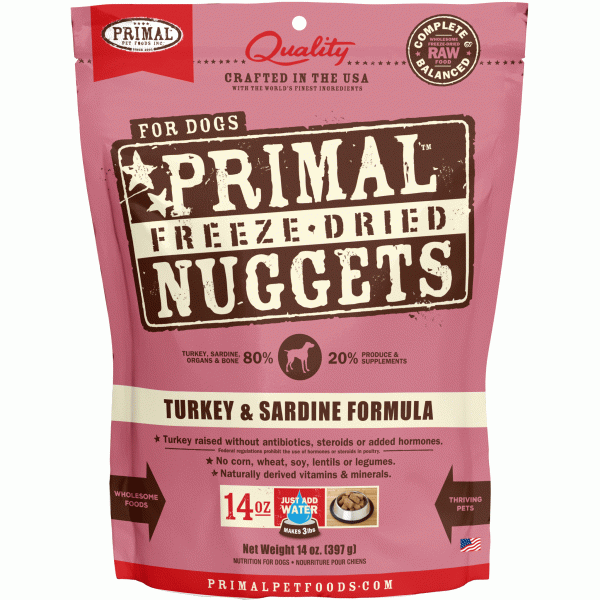 Primal Freeze-Dried Turkey & Sardine Formula Dog Food For Cheap