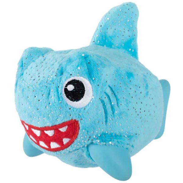 Fringe Plush & Rubber Shark Dog Toy Sale