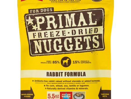 Primal Freeze-Dried Rabbit Formula Dog Food - 5.5oz Supply