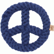 Jax & Bones Rope Peace Sign Blue Dog Toy Hot on Sale