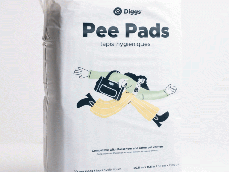 Diggs Travel Carrier Pee Pads - 20 pack Online