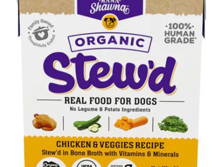 Mama Shawna Organic Stew d Dog Chicken & Veggies 11 oz Supply