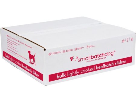 SmallBatch Frozen Lightly Cooked Dog Food - Beef Sliders 10lb Box - 160 1oz sliders Online Hot Sale