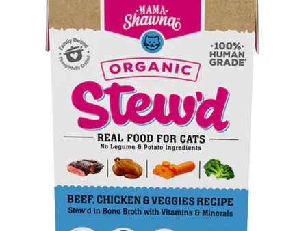 Mama Shawna Organic Stew d Cat Beef, Chicken, & Veggies 5.5 oz Sale