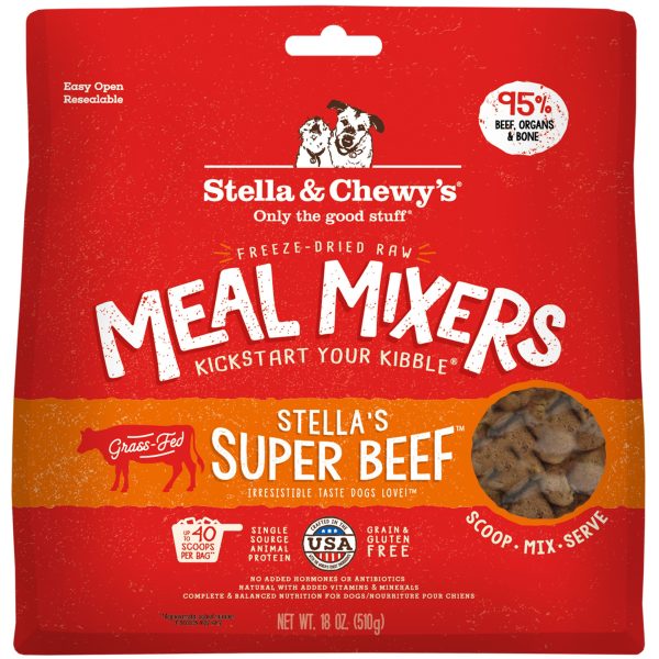 Stella & Chewy s Meal Mixers Beef Dog Food Topper - 18oz Supply