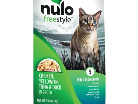 Nulo FreeStyle Meaty Toppers Chicken, Yellowfin Tuna & Duck Cat Food Topper For Cheap