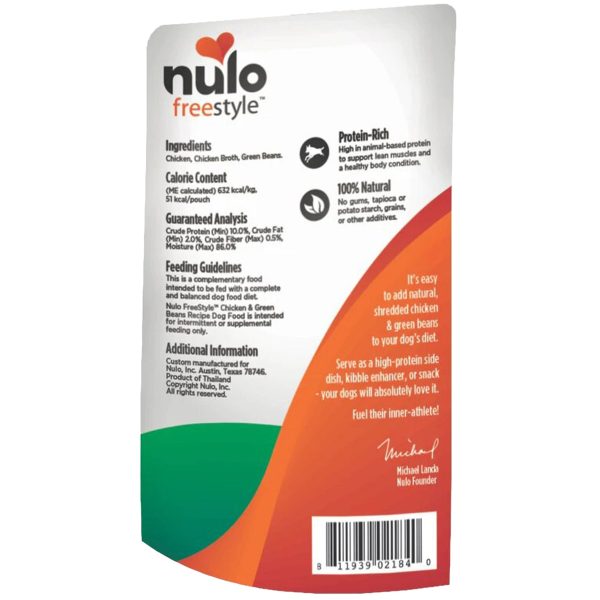 Nulo FreeStyle Meaty Toppers Chicken & Green Beans Dog Food Topper For Sale