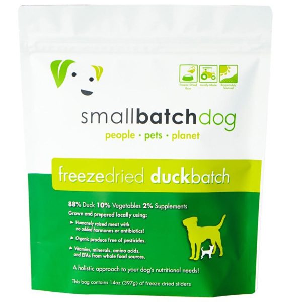 Smallbatch Freeze-Dried Duck Dog Food - 14oz Online now