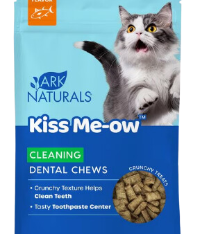 Ark Naturals Kiss Me-Ow Cleaning Dental Cat Chews Tuna Flavor - 3oz bag Fashion