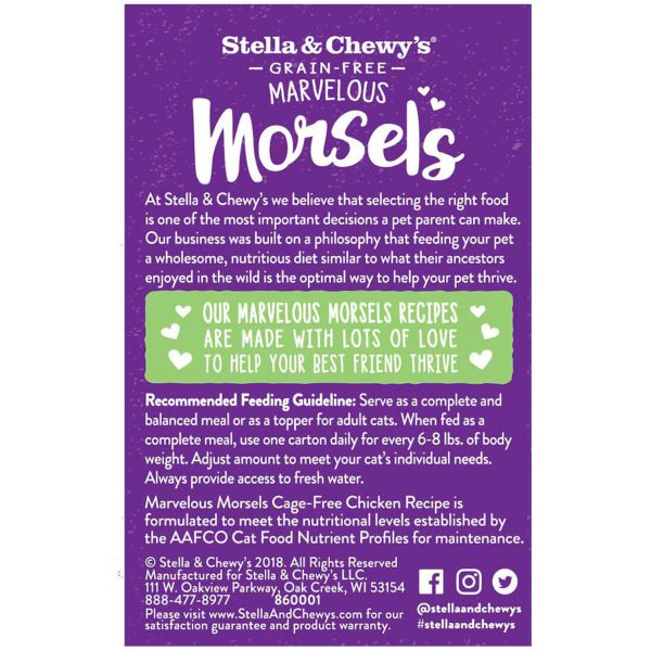 Stella & Chewy s Marvelous Morsels Cage-Free Chicken Recipe Cat Food - 5.5oz Online now