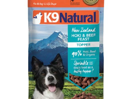 K9 Natural Freeze-Dried Raw Topper Dog Hoki & Beef 3.5 oz For Sale