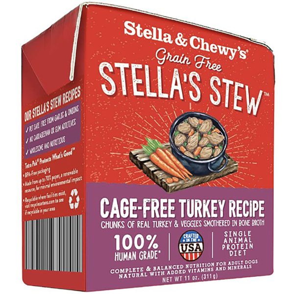 Stella & Chewy s Cage-Free Turkey Recipe Dog Stew - 11oz For Discount